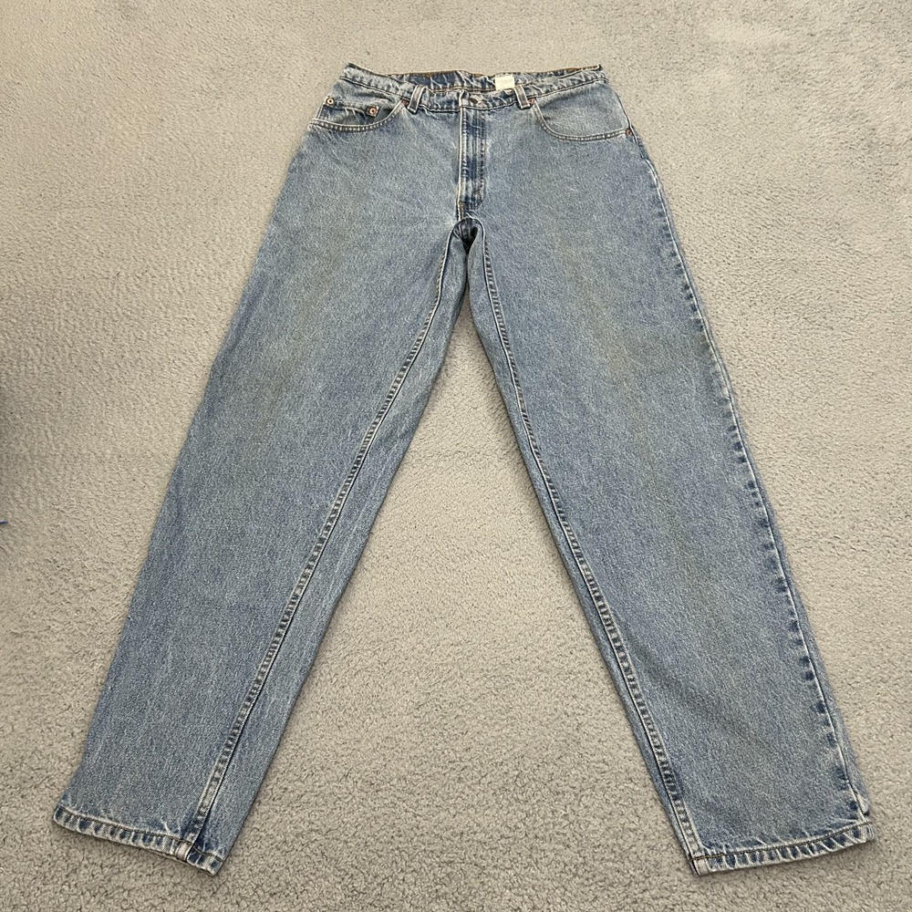Vintage Levis Jeans Mens 36x34 Blue Denim 560 Loose Fit Tapered Leg Light Wash